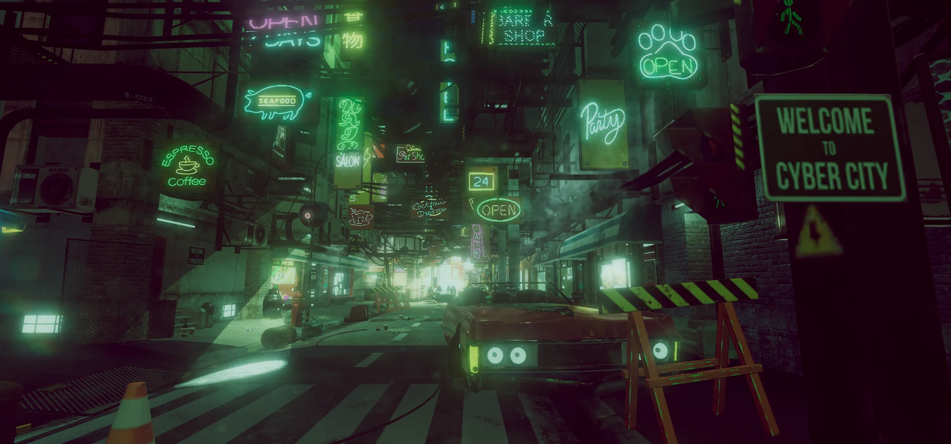 VR Cyberpunk City screenshot